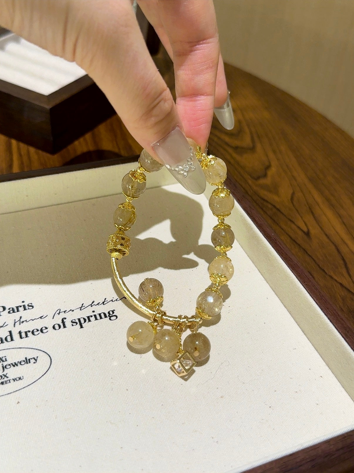 ▫️▪️ Blonde crystal bracelet